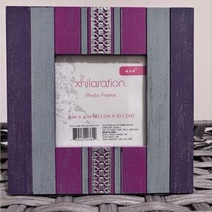 Xhilaration Purple Pink Picture Frame 4x4 Inches Photo Frame